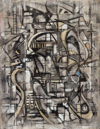 Choice Points  and Passages, mixed media painting.jpg